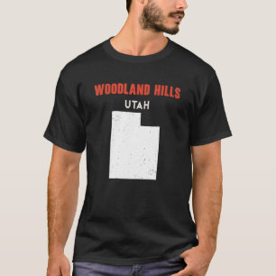 ウッドランドヒルズユタUSA州アメリカトラベルウータハ Tシャツ