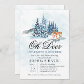 ウッドランドヒルズ オーディア ベイビーシャワー 招待状 (正面/裏面)