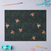 ウッドランドビーシリーズデザイン2ティッシュペーパー 薄葉紙 (クラフト)