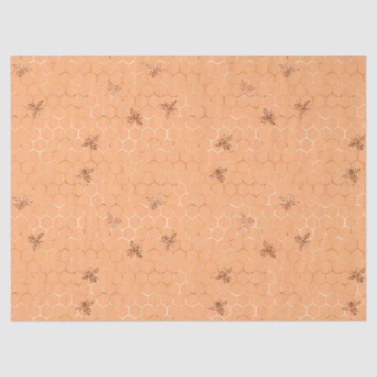 ウッドランドビーシリーズデザイン5ティッシュペーパー 薄葉紙 (正面)