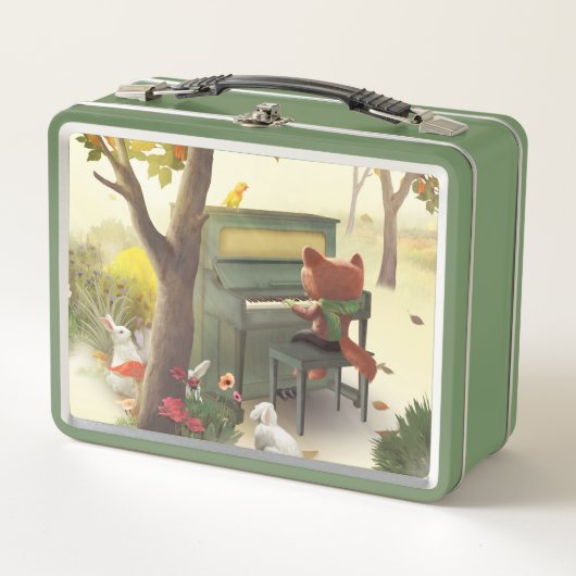 ウッドランドピアニスト メタルランチボックス (正面)
