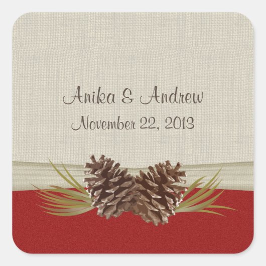 ウッドランドピネコン スクエアシール (正面)