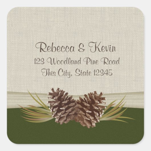 ウッドランドピネコン スクエアシール (正面)