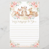 ウッドランドピンクフローラ1stバースデーカプセルメッセージ (正面)