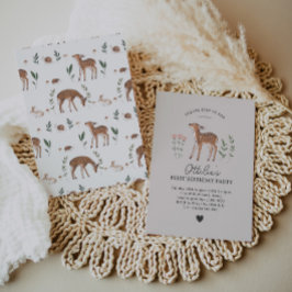 ウッドランドファウンフラワーズ誕生日招待状 招待状