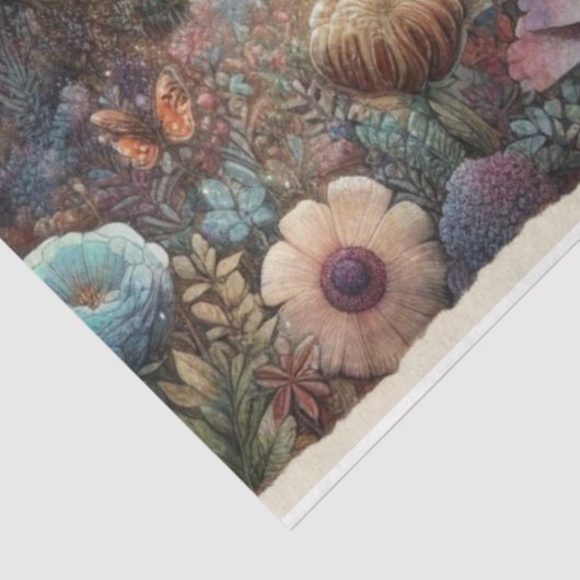 ウッドランドファンタジーフラワーユニコーンデクページ 薄葉紙 (詳細)