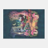 ウッドランドファンタジー、ネイチャーズフェアリーお洒落ランド ラッピングペーパーシート (正面2)