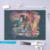 ウッドランドファンタジー、自然の魔法の妖精の国 薄葉紙 (クラフト)