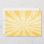 ウッドランドファースト誕生日招待状フォレストヒップスター 招待状 (裏面)