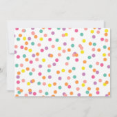 ウッドランドファースト誕生日招待状森林動物 招待状 (裏面)