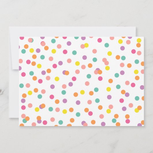 ウッドランドファースト誕生日招待状森林動物 招待状 (裏面)