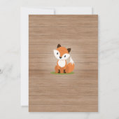 ウッドランドファースト誕生日招待状 招待状 (裏面)