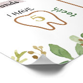 ウッドランドファースト誕生日標識 ポスター (角)