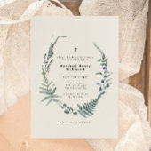 ウッドランドファーンフォレストベリー《キリスト教》洗礼式や命名式バプテスマ 招待状