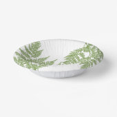 ウッドランドファーンフロントズシルエット紙プレート ペーパーボウル (傾斜あり)