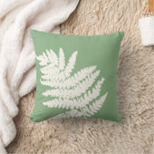 ウッドランドファーンリーフカスタムの背景色 クッション (ブランケット)