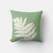 ウッドランドファーンリーフカスタムの背景色 クッション (正面)