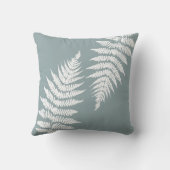 ウッドランドファーンリーフカスタムの背景色 クッション (裏面)