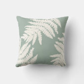 ウッドランドファーンリーフカスタムの背景色 クッション (裏面)