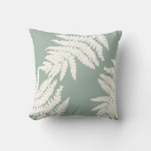 ウッドランドファーンリーフカスタムの背景色 クッション (正面)