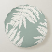 ウッドランドファーンリーフカスタムの背景色 ラウンドクッション (裏面)