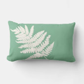 ウッドランドファーンリーフカスタムの背景色 ランバークッション (正面)