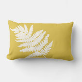 ウッドランドファーンリーフカスタムの背景色 ランバークッション (正面)