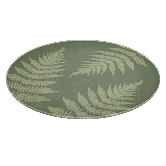 ウッドランドファーンレブカスタム背景色 カッティングボード (角)