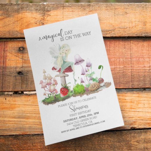 ウッドランドフェアリーコテージコアウォーターカラーキノコ