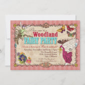 ウッドランドフェアリーパーティの招待状 招待状 (正面)