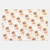 ウッドランドフェアリープリンセストアドスツール ラッピングペーパーシート (正面)