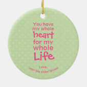 ウッドランドフェアリープリンセスリトルシスター セラミックオーナメント (裏面)