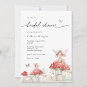 ウッドランドフェアリーマッシュルームブライダルシャワー 招待状 (正面)