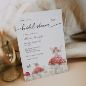 ウッドランドフェアリーマッシュルームブライダルシャワー 招待状