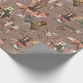 ウッドランドフェアリー誕生日ベビーシャワー ラッピングペーパー (角)