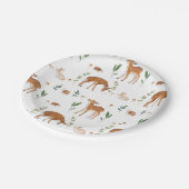 ウッドランドフェイントラビットカタツムリ紙プレート ペーパープレート (アングル)