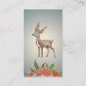 ウッドランドフォレストああベビー鹿の動物おむつゲーム 名刺 (裏面)