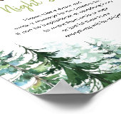 ウッドランドフォレストああ男の子シャワー深夜おむつ ポスター (角)