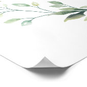 ウッドランドフォレストアニマルズファースト誕生日 ポスター (角)