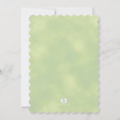 ウッドランドフォレストアニマルズベビーシャワー招待状 招待状 (裏面)