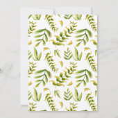 ウッドランドフォレストアニマルズベビーシャワー招待状 招待状 (裏面)