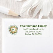 ウッドランドフォレストアニマルズ差出人住所 ラベル (インサイチュ)