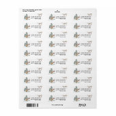 ウッドランドフォレストウィンタークリスマス住所 シール (フルシート)