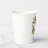 ウッドランドフォレストウルフベビーシャワー 紙コップ (右)