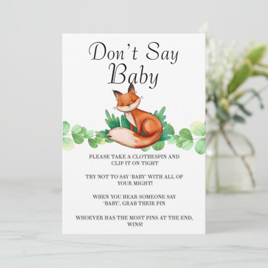 ウッドランドフォレストキツネはベビーカードを言わない (スタンド正面)