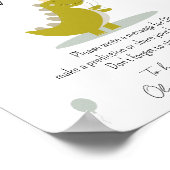 ウッドランドフォレストキノコ誕生日タイムカプセル ポスター (角)