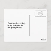 ウッドランドフォレストクリッター誕生日ありがとう ポストカード (裏面)