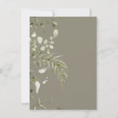 ウッドランドフォレストクリブクレードルボホベイビーシャワー 招待状 (裏面)