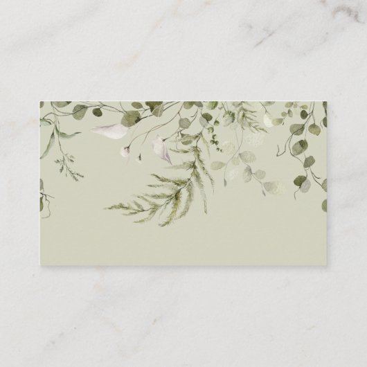 ウッドランドフォレストクレードルおむつラッフルカード エンクロージャーカード (裏面)