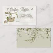 ウッドランドフォレストクレードルおむつラッフルカード エンクロージャーカード (正面/裏面)